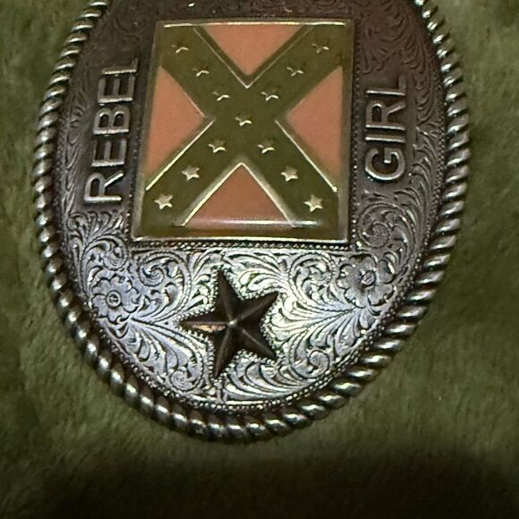 Vintage Rebel Girl Belt Buckle main image 5